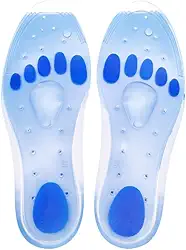 Palmilha de Silicone para Fascite Plantar - Palmilha Ortopédica Unissex com Gel Aliviador | Suporte para Calcanhar e Absorção de Impacto(XL 42-44)