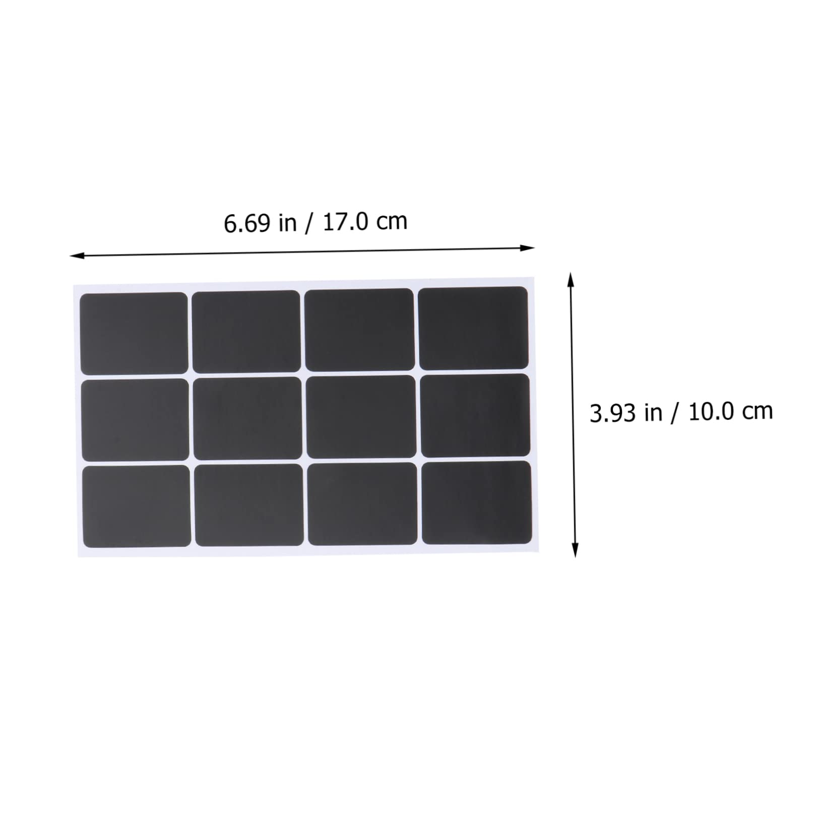 DOITOOL 3 Sätze Tafelaufkleber preisschild slico stickers stickers kindeküche aktenordner org runde etikettenaufkleber Verpackungsetiketten Unterrichtsvorräte Kupferplattenaufkleber Black