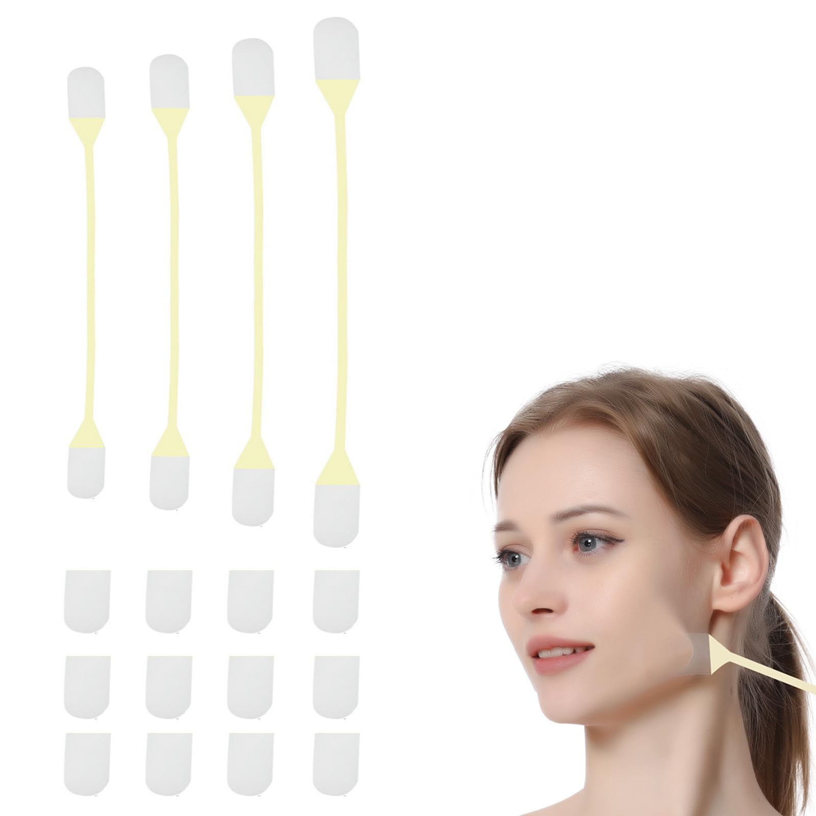 Amazon | Coollooda 小顔テープ たるみ引き上げテープ 顔リフト