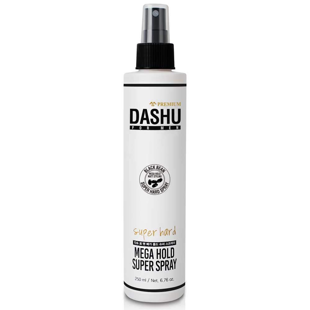 DASHU Premium Mega Hold Super Spray for Men 8.45fl oz – Extra Strong Hold, Dryness Prevention, All-Natural Ingredients