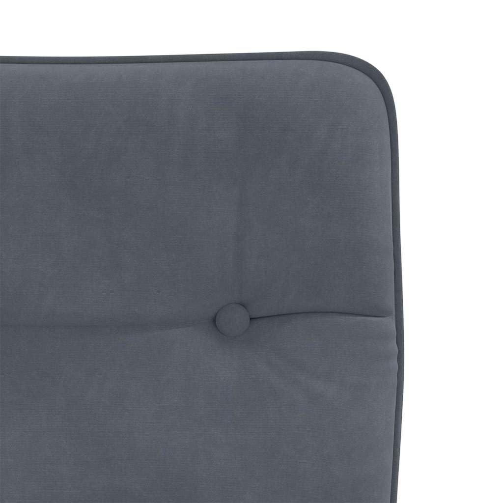 Generico Sedie da Pranzo 2 pz Grigio Scuro in Velluto,Mobili,Sedie,Sedie per Cucina e Sala da Pranzo,Grigio,14.8 kg,4101310