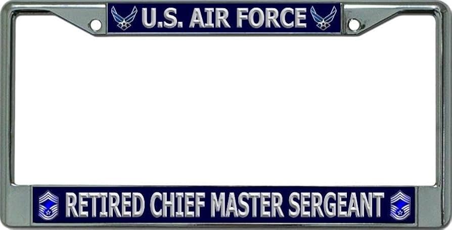 Amazon.co.jp: アメリカ空軍 退役軍長 軍曹 クローム ナンバープレート