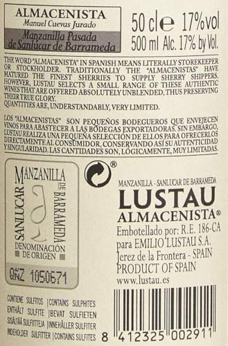 Lustau Almacenista Sherry Manzanilla Pazada de Sanlucar 1/80 (1 x 0.5 l)