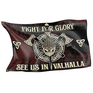 RAHMENLOS Originele designvlag voor de Vikingfan: meer ons in Valhalla