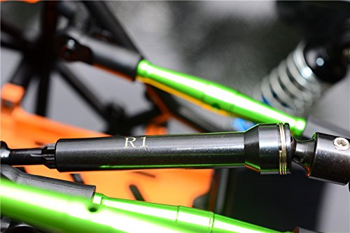 Gmade Crawler R1 Rock Buggy Upgrade Parts Spring Steel Front/Rear CVD Drive Shaft - 1Pr Set Black
