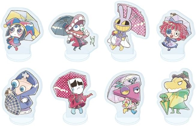 Amazing Digital Circus 03 Rain Version, Pop Art Illustration, Acrylic Petite Stand, Complete Set, Box of 8