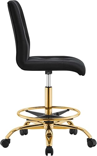 Miniatura 4 de Modway Prim - Escritorios y sillas para oficina en casa, color dorado y negro