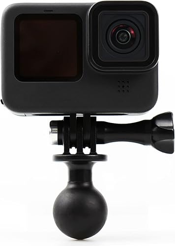Miniatura 2 de QKOO Soporte de bola para GoPro Hero 11 10 9 8 7 6 5 4 3+ 3 negro 2018 Max Session Fusion, Osmo Action, Xiaomi YI, AKASO, SJCAM Camera - Adaptador