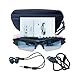 Hereta Bluetooth-Sonnenbrille, 5 m, mit Micro-SD-Karte, erweiterbar bis zu 32 GB mit MP3 + Bluetooth + Kamera + Video-Funktionen