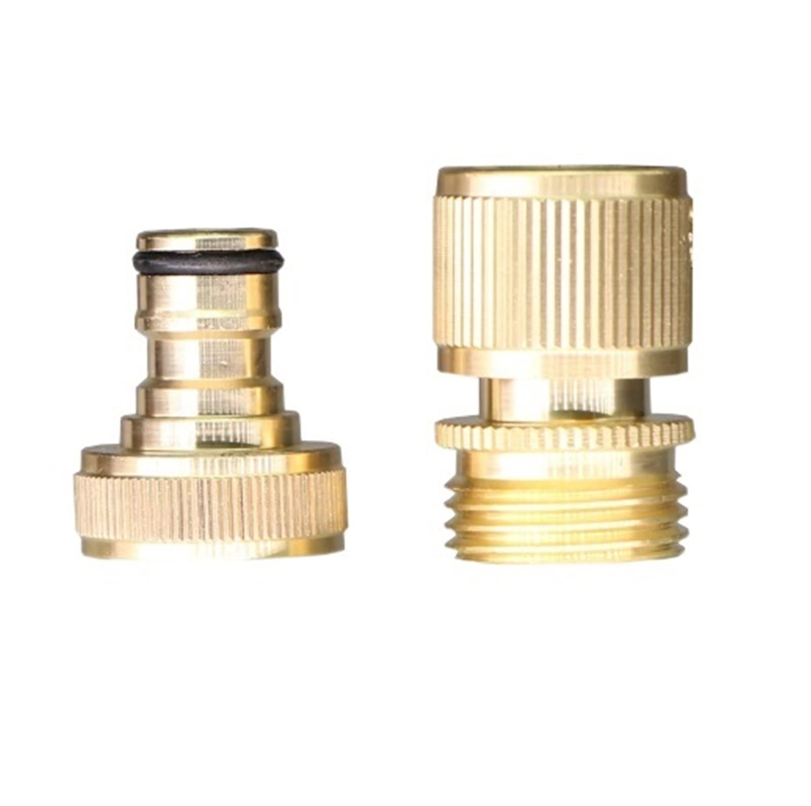 Resistir Extremos de Alta presión y Temperatura Conector rápido roscado de latón Macizo, Adaptador de Conector de Manguera de jardín, Accesorios de conexión de Grifo, Suministros de riego