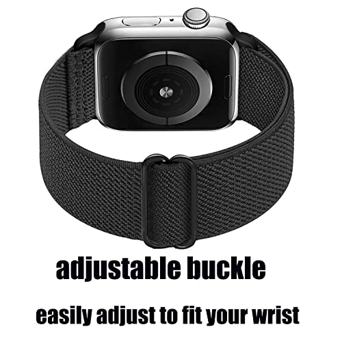 15 Pack Soft Nylon Stretchy Band Compatible with Apple Watch 38mm 40mm 41mm 42mm 44mm 45mm 49mm Women Men,Elastic Adjustable Replacement Sport Strap for iWatch Series Ultra/SE/8/7/6/5/4/3//2/1 (38 40 - image 3