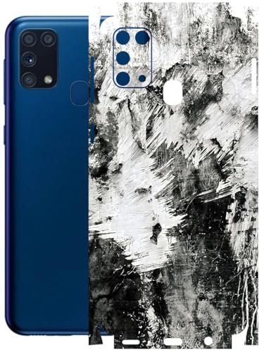 Image of AtOdds - Full Body Back Screen Guard Protector Film - Lamination Wrap Skin Sticker Compatible with Samsung Galaxy M31 | Scratchproof Matte Finish (Messed)