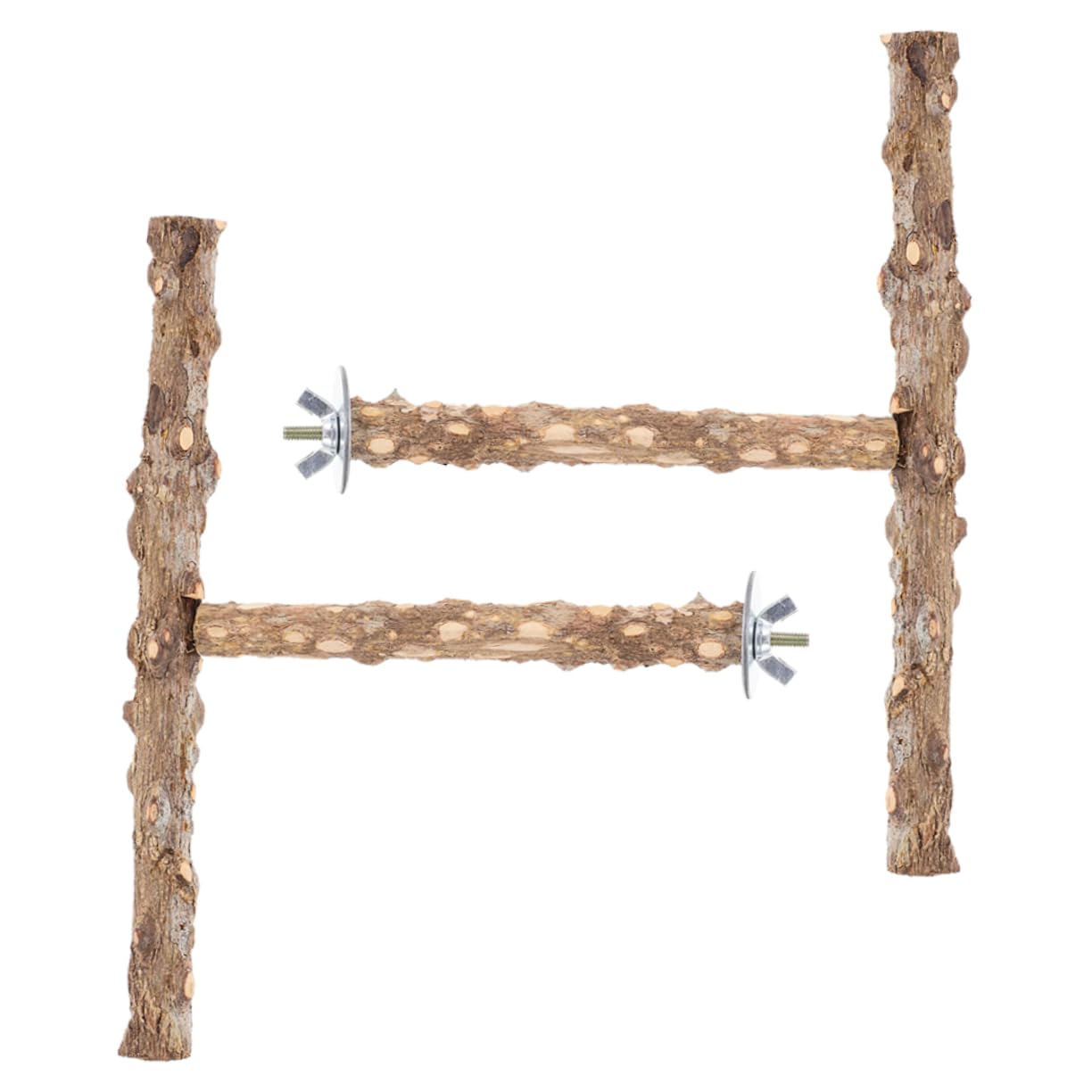 POPETPOP 6pièces Perchoir pour Oiseaux Naturel Jouet De Broyage pour Cage à Oiseaux Accessoires pour Perruches Et Perroquets