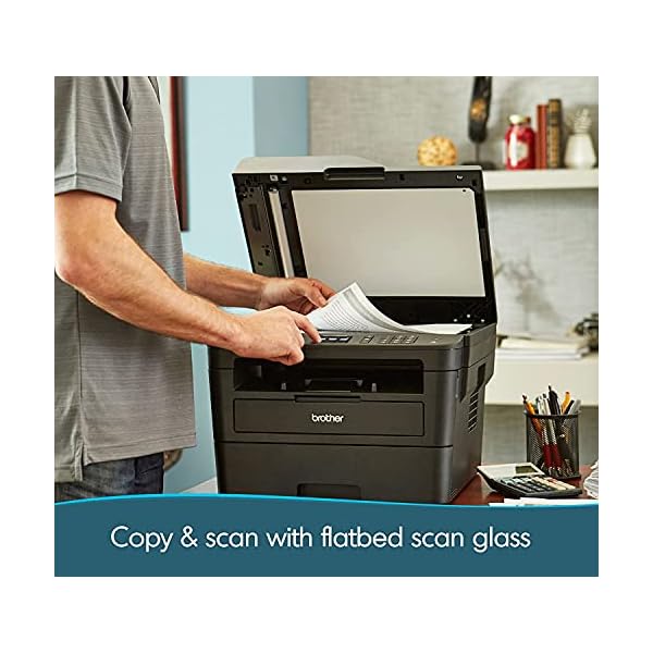 Brother MFCL2750DW AllinOne Wireless Monochrome Laser Printer