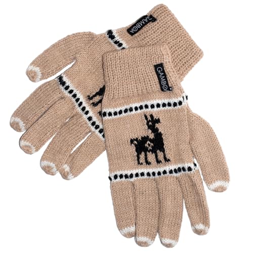 Gamboa Alpaca Wool Gloves for Women Winter Knit Mittens for Womens