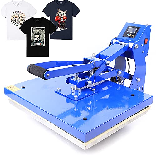 16 inch x 20 inch Heat Press, Automatic Open Heat Press, Clamshell...