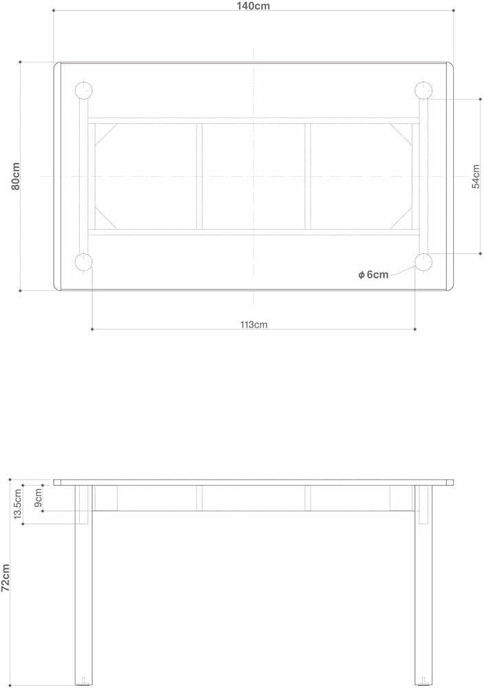 無印良品 木製テーブル 140×80cm KC0GLA3S 木製テーブル 140×80cm | 無印良品