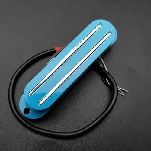 エレキギターピックアップ ミニ ハムバッカー デュアルレール 9K ST スタイル ハムバッカー ツインブレード ピックアップ FD ST エレキギター交換用 マルチカラー(Sky Blue)