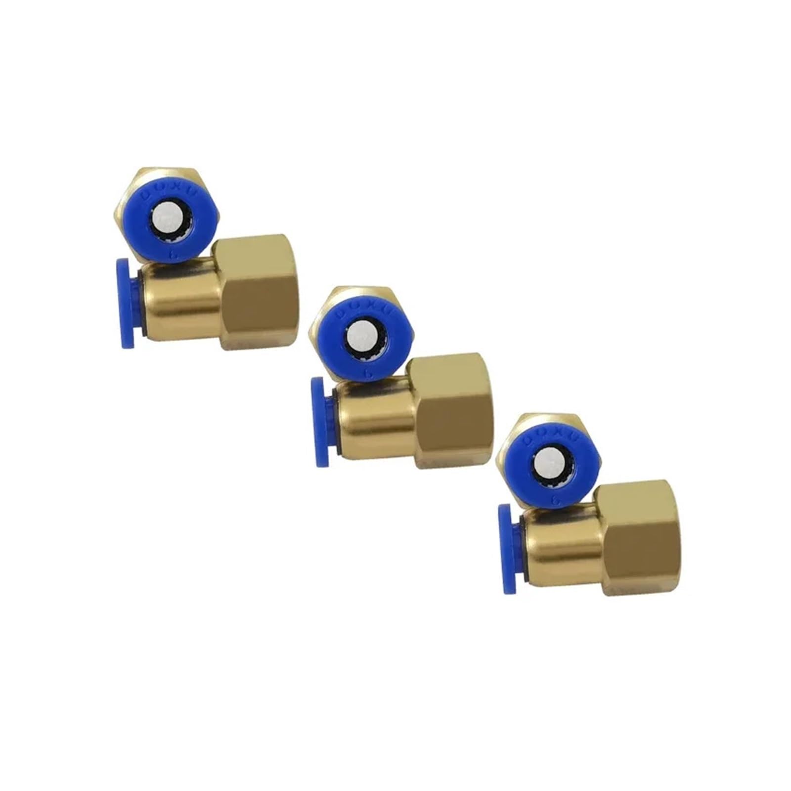 100 STÜCKE BSPT PCF6-02, 6mm bis 1/4' Pneumatische Anschlüsse Weibliche Gerade One-Touch-Armaturen