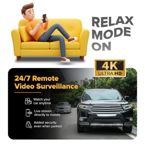 Image of STELLAR DRIVE SD-4G Live Ultra 4K Dash Cam for Car | Dual Camera Front & Rear with 4G LTE, GPS Tracking & Live Monitoring, WiFi App Control, Night Vision