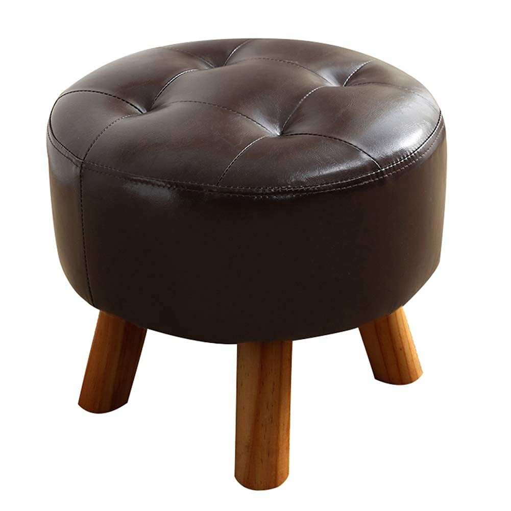Tabouret de canapé en bois massif au design créatif et tendance