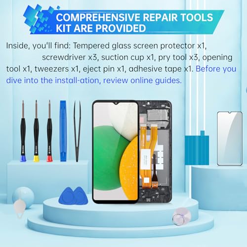 Écran LCD Samsung A03 Core SM-A032F vitre tactile de remplacement complet