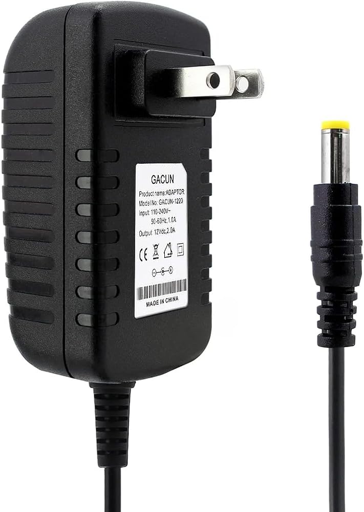 Yetaida 12V 2A Power Supply Adapter - AC 100-240V to DC, Max 24W Universal Wall Plug Power Adapter 5.5 X 2.5mm DC Jack