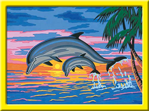 Ravensburger Malen nach Zahlen 27790 - Paradies der Delfine - Für Kinder ab 9Jahren – Bild 6