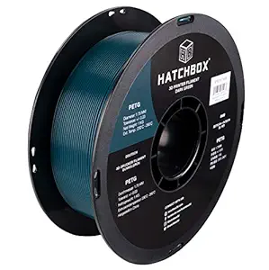 HATCHBOX 1.75mm Dark Green PETG 3D Printer Filament, 1 KG Spool, Dimensional Accuracy +/- 0.03 mm, 3D Printing Filament