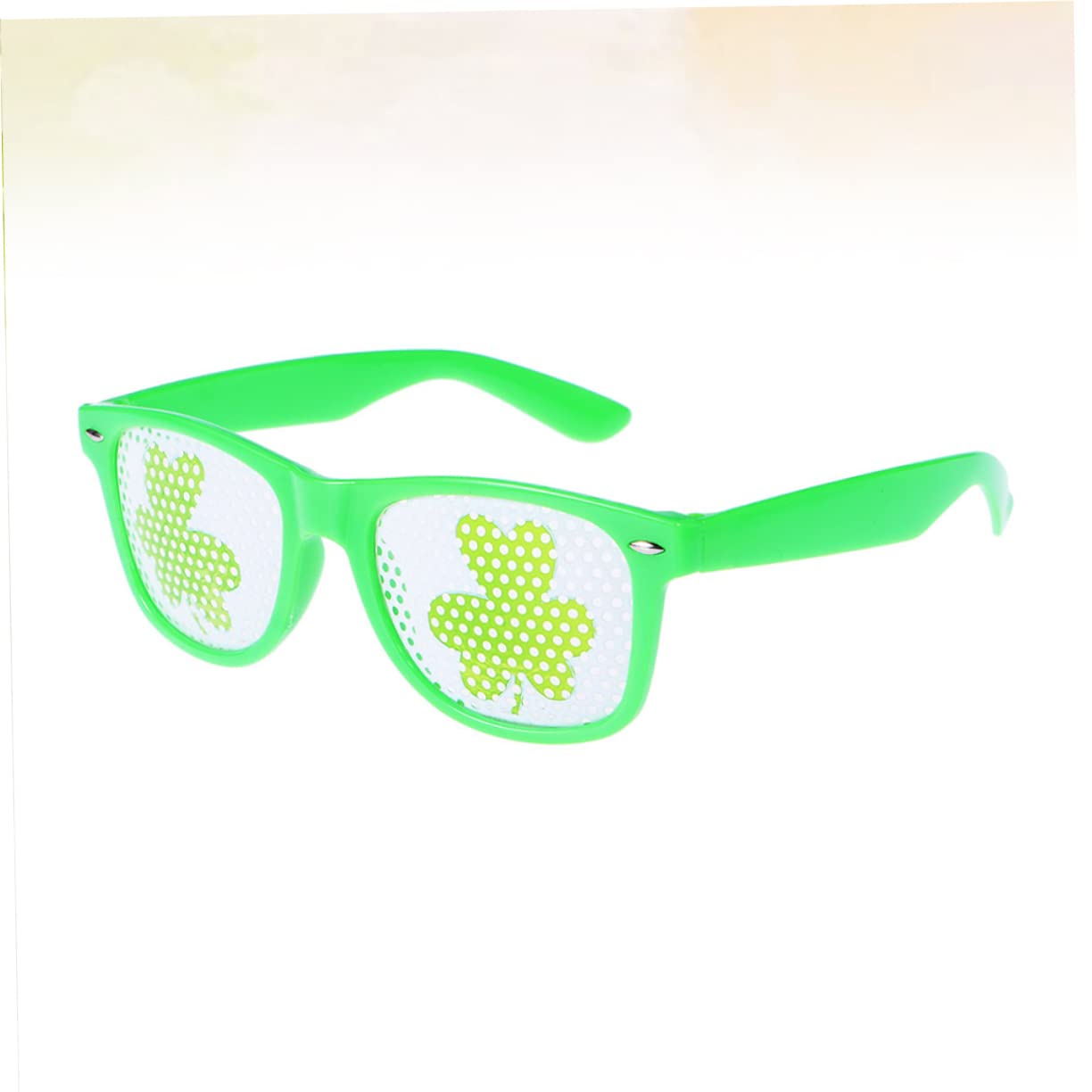 Śmieszne okulary przeciwsłoneczne, 9 szt. Okulary z flagą Irlandii Zabawne okulary na imprezę Zabawny kostium Okulary Fancy Dress Party Shamrock Okulary Irlandzki kostium imprezowy