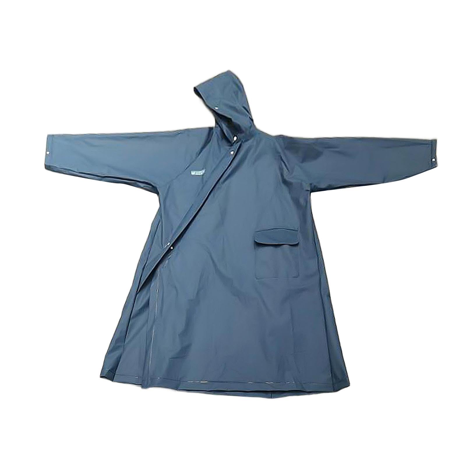 merishopp Hooded Raincoat Reusable Fashion Waterproof Poncho for Cycling Adult Fishing Blue XL|Clothing Shoes & Accessories | Womens Clothing | Coats & Jackets|1 Hooded Raincoat-picture-28