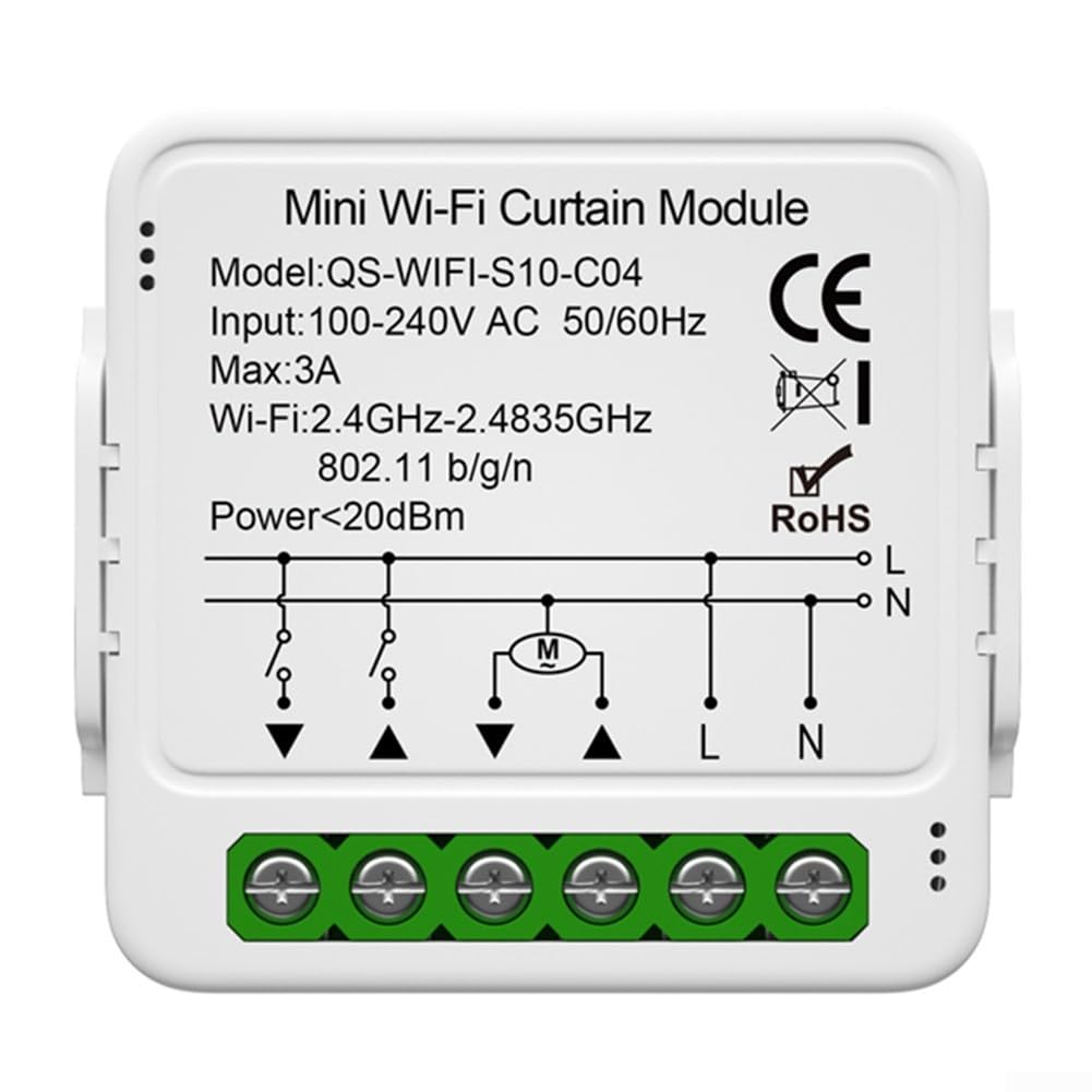 Módulo de interruptor de cortina inteligente para persianas enrollables motorizadas eléctricas, módulo de interruptor de luz Zigbee-WIFI, módulo de interruptor de pared, relé inalámbrico, interruptor