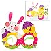 BigOtters Easter Craft Kits, 6PCS DIY Sets Including Hatching Chick Bunny Egg Easter Basket Craft Stick Sign Bunny Wreath and Rabbit Glasses for Kids Favor Classroom Daycare Homeschool Art Decor