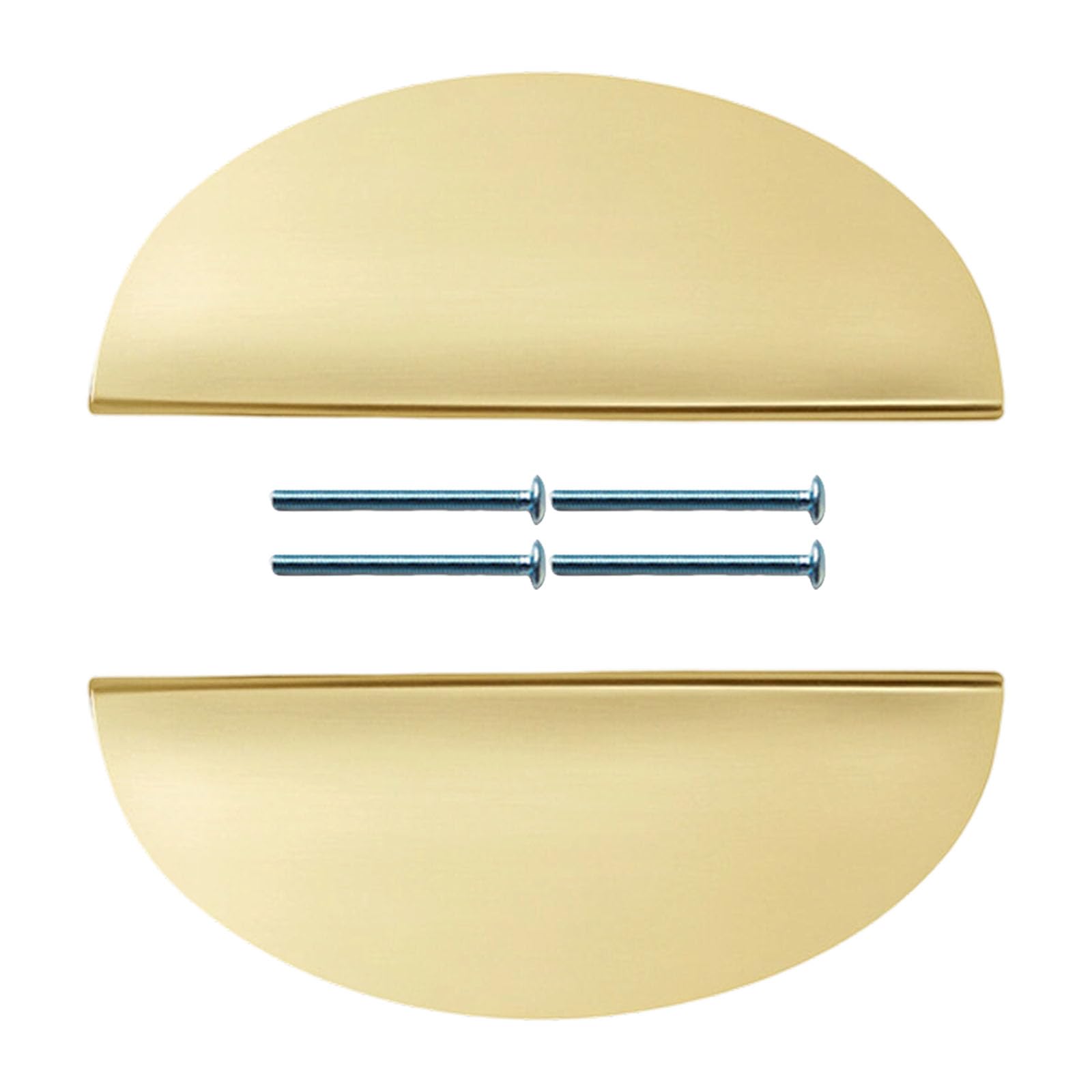 Msioytog Vintage Inspired Cupboard Handles Semi Circular Drawer Pulls Antique Bronze Finish for Wardrobe Kitchen Cupboard Metal Drawer Pulls