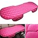 bangminda Cojín Asiento Coche Funda Asiento Coche Universal Felpa Corta Espuma Protector para Coche Oficina Hogar con Bolsa (Rosa, 1 para Asiento Trasero)