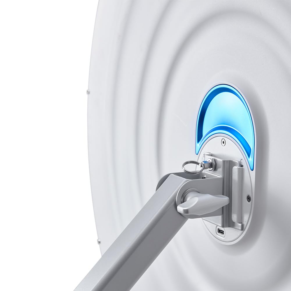 amaran Verge Adaptador de Soporte – Montura para trípode con inclinación de 180° y Sistema de Bloqueo rápido para Verge y Verge MAX – Compatible con Soportes estándar de 5/8" – Plateado