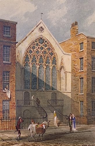 Affiche impression toile vue de la chapelle d'Ely Preston Neale tableau salon 60x90