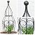 GOOOXIM 26” Metal Garden Obelisk Trellis for Climbing Plants - Sturdy & Stylish Support for Roses, Bougainvillea, and Potted Plants - Ideal Decorative Accent for Vertical Gardening Indoors & Outdoors