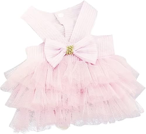Miniatura 5 de Clopon Vestido elegante para perro, falda para perrito, tutú de chihuahua para niñas pequeñas, ropa de verano para cachorros