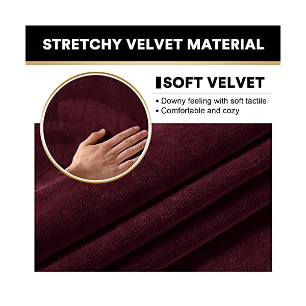 Velvet Bench Seat Cushion Slipcovers Workbench Cover, Soft Bench Seat Furniture Protector for Piano Bench Dining Chair Garden Bench Dining Room Bedroom Bench Room - Image 5