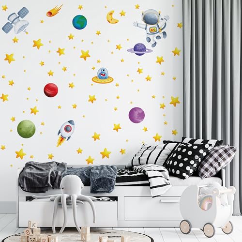 Vinilos Decorativos Infantiles Astronautas y Planetas miniatura 2