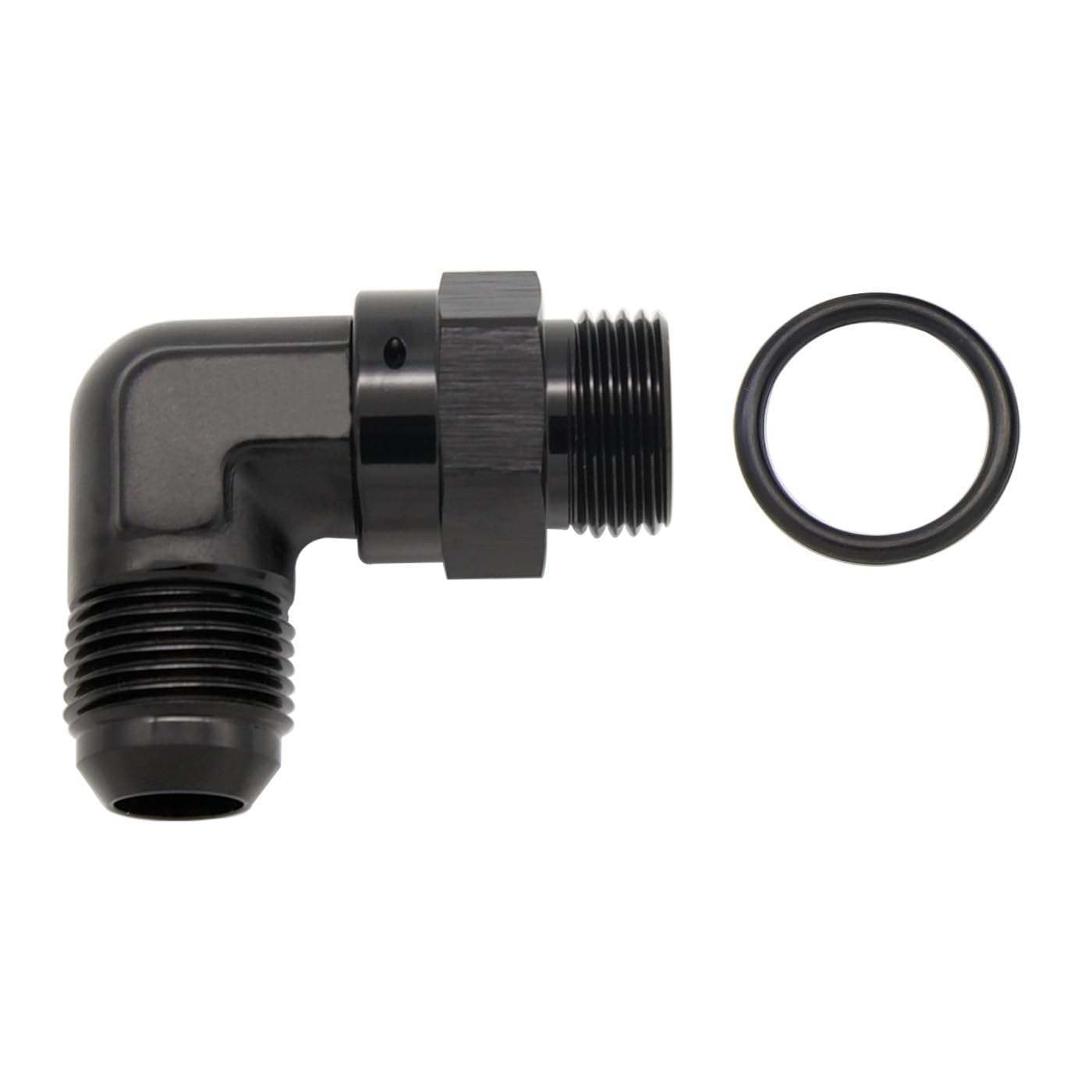 Podavelle Aluminum 10AN Male Flare Tee Fitting – Black Anodized, For Fuel, Oil, Water & Air Lines, 6061-T6 Aluminum