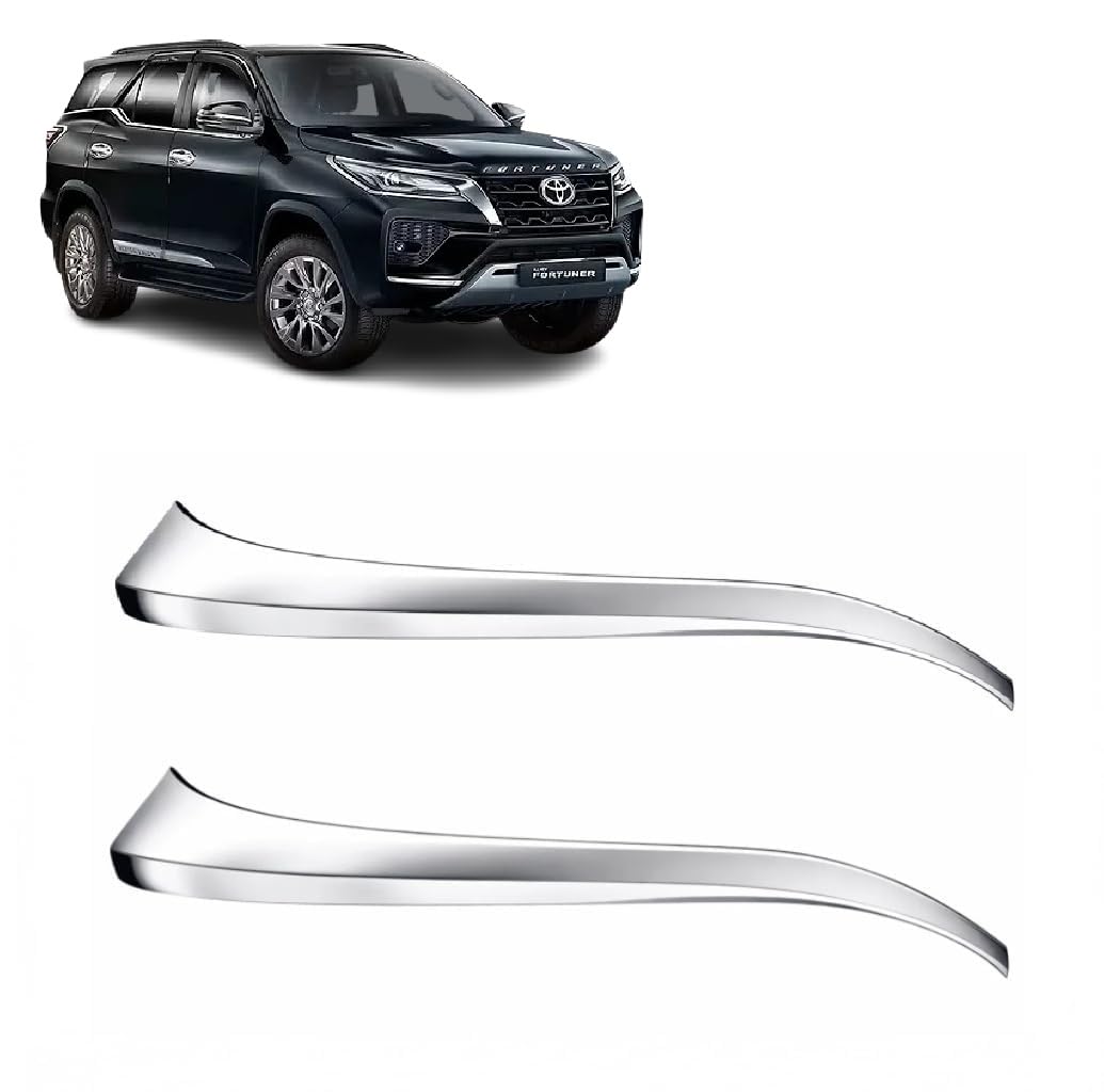 Car Chrome Side Mirror Cover Garnish for Toyota Fortuner 2026 Year All Models Mirror Indicator Chrome Trim Car Accessories | Set of 2 pcs-picture-33