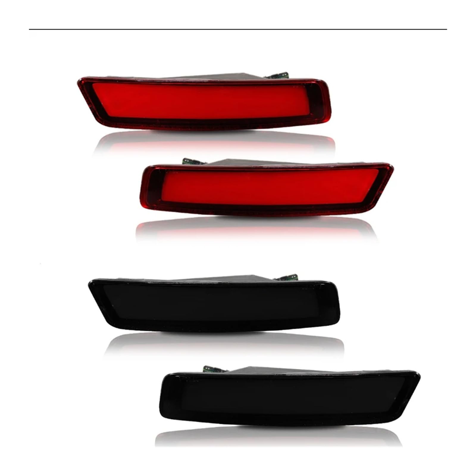 Pasuje do VW Beetle 2006-2010 tylne światła flarowe CAN-bus wędzone/czerwone soczewki czerwona dioda LED tylny zderzak samochodowy światła obrysowe boczne(Smoked Lens)