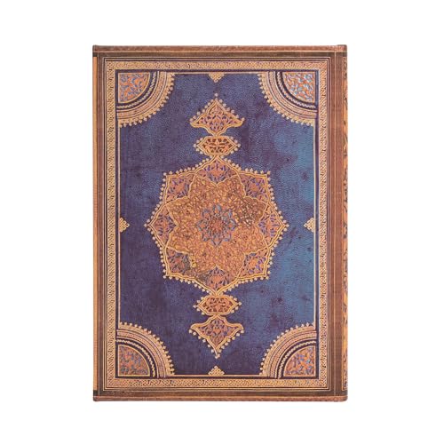 Paperblanks Safavid Indigo Midi Vertical 12 Month Calendar 2025 with Flap Envelope - Image 3