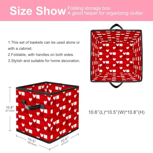 Cube de rangement pliable avec poignées robustes pour armoire