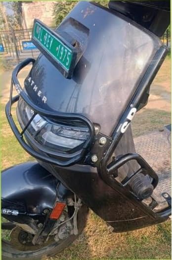 Image of CRASH GUARD FOR ATHER RIZTA ELECTRIC PERFECT FITTMENT FOR THIS MODEL HEAVY QUALITY METAL WITH PREMIUM POWDERED COATING AND SLIDERS ON BOTH SIDES