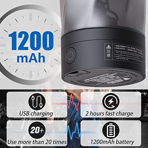 EQURA Shaker per Proteine Elettrico, 1000 ml