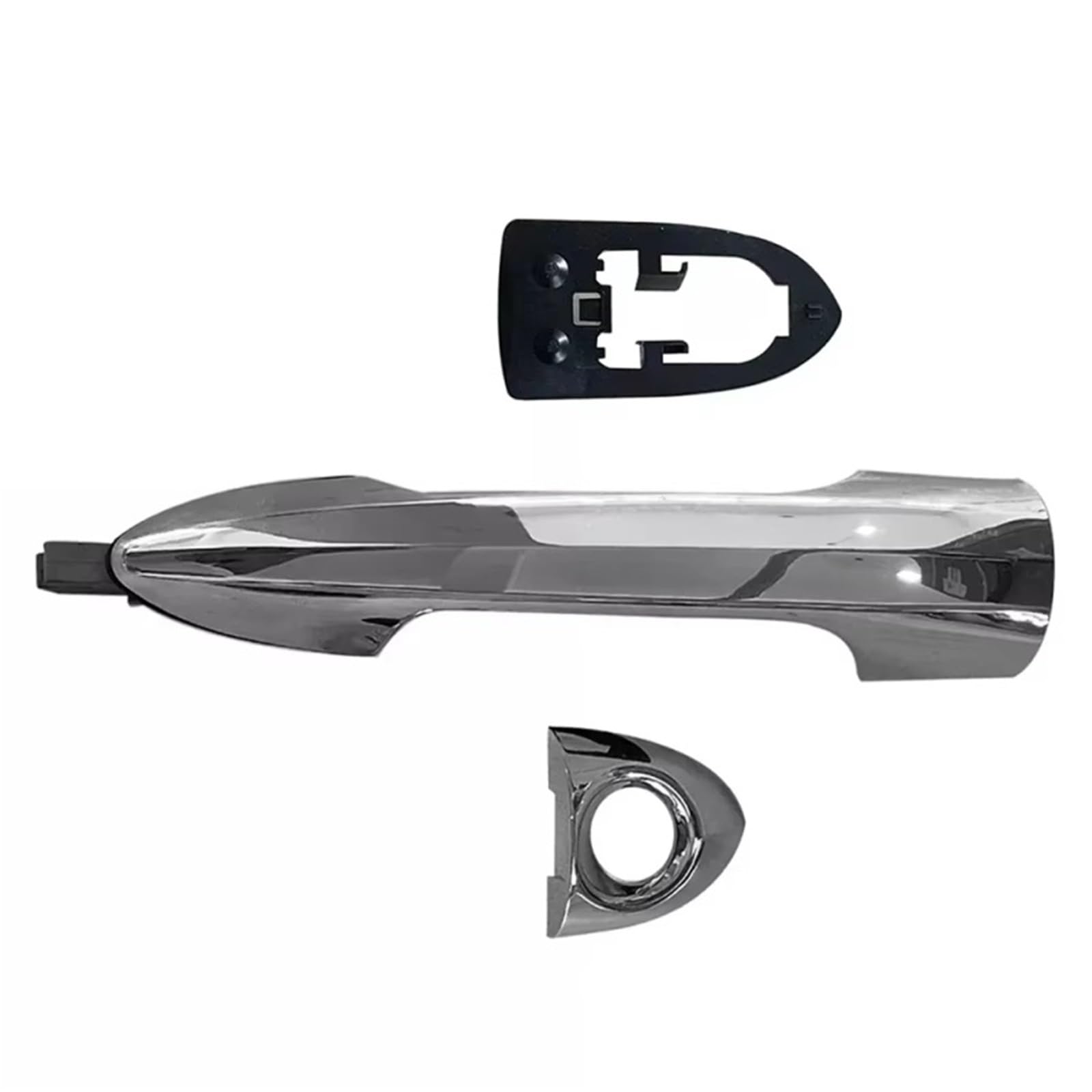 Acarking One Color Car Exterior Door Handles Compatible With Lancia For Ypsilon 2011-2020 Car Outer Door Handle Small Cover With Hole Oem: 156099957 156088219 156084183