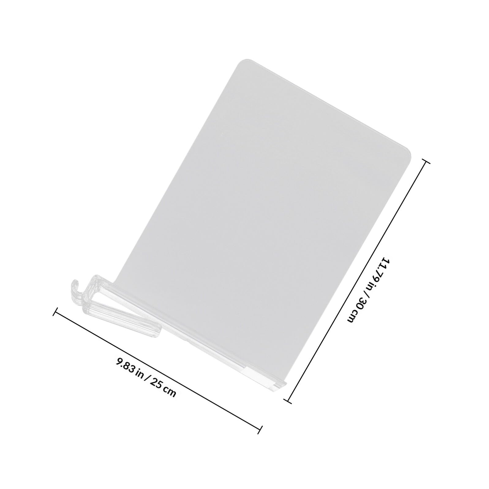 Divisores de Estantes de Plástico Transparente Abs 2 Piezas Gancho para Armarios y Estanterías, Organizador de Almacenamiento para Ropa, Cocina y Oficina, Separadores Ajustables